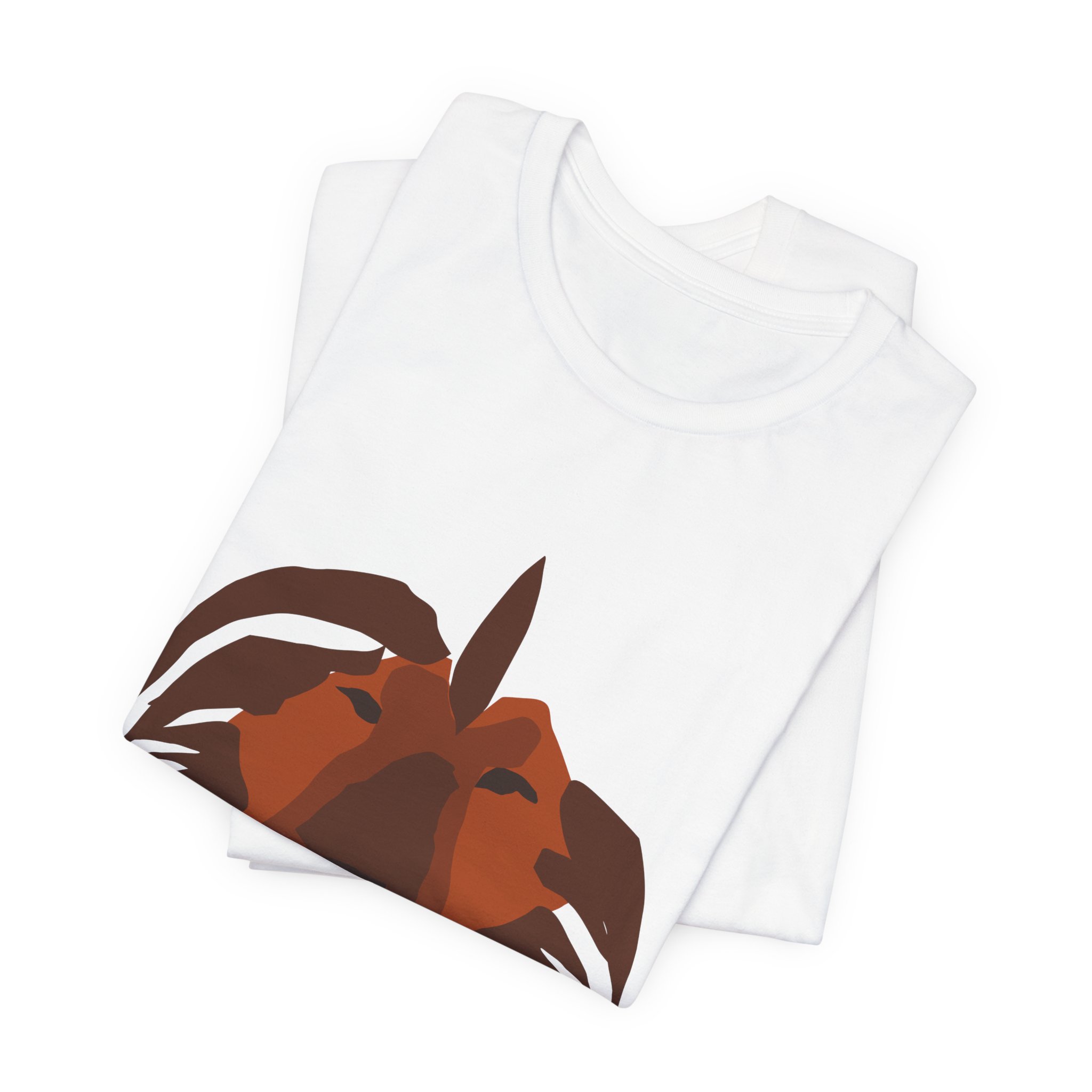 Lion Head Graphic Tee — Minimalist Geometric Lion Shirt - Image 3